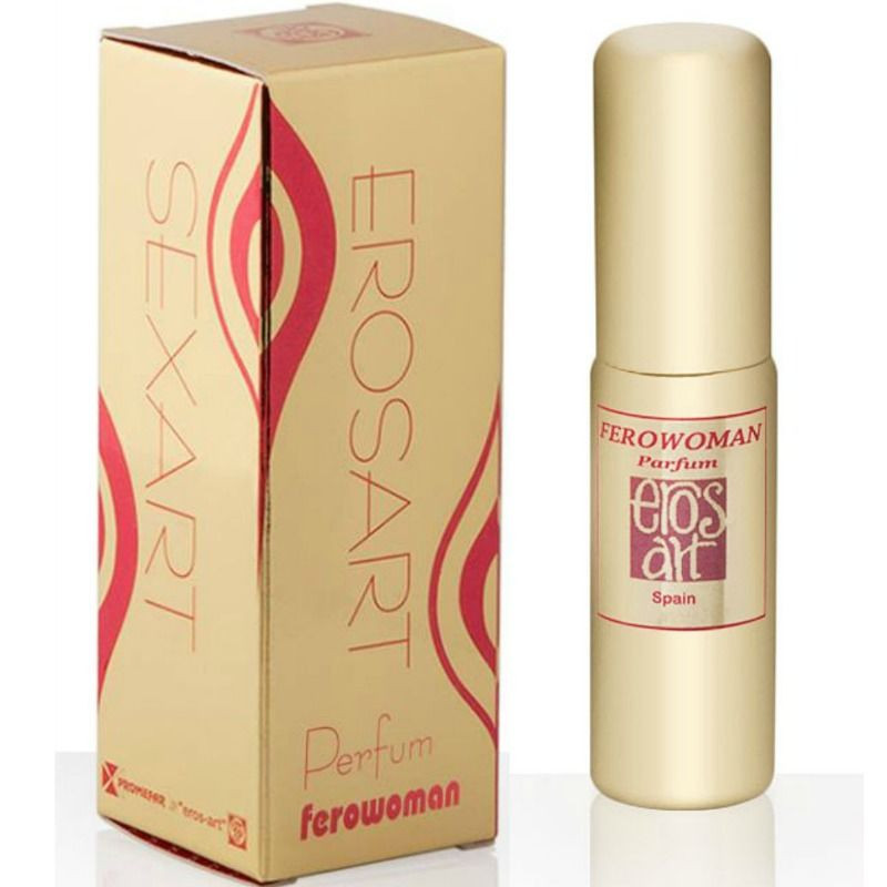 
20 milliliters of pheromone-infused Eros-art ferowoman fragrance 