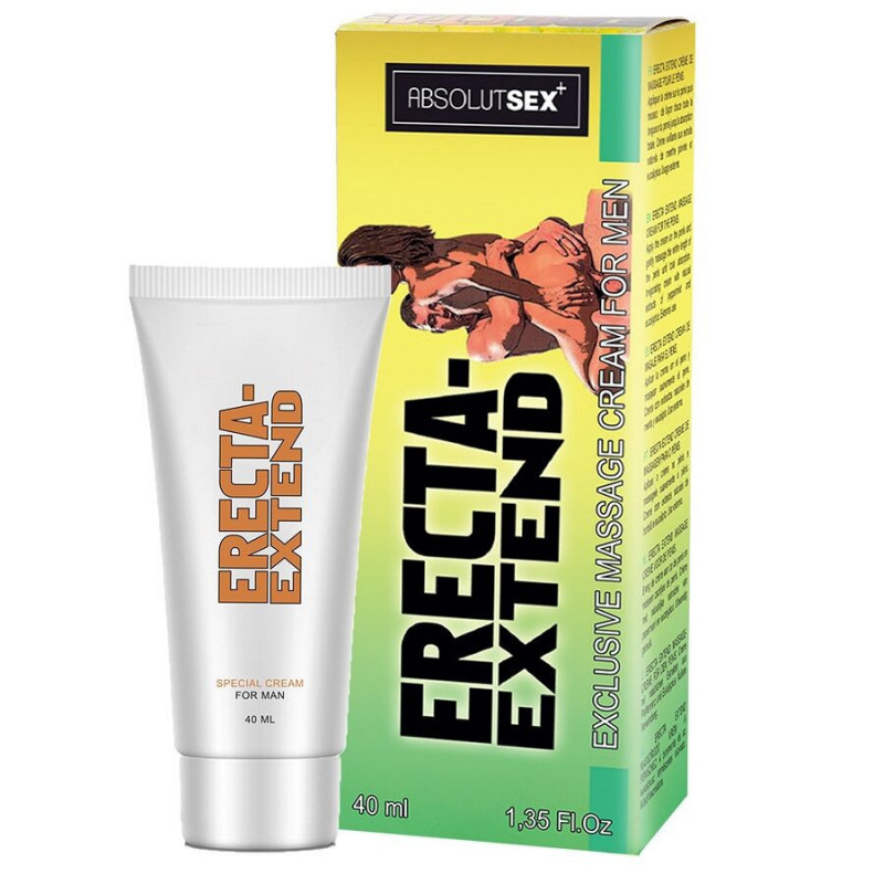 Lubrificante reforçado 40ml erecta extend creme refrescante retardanteEjaculação Retardada