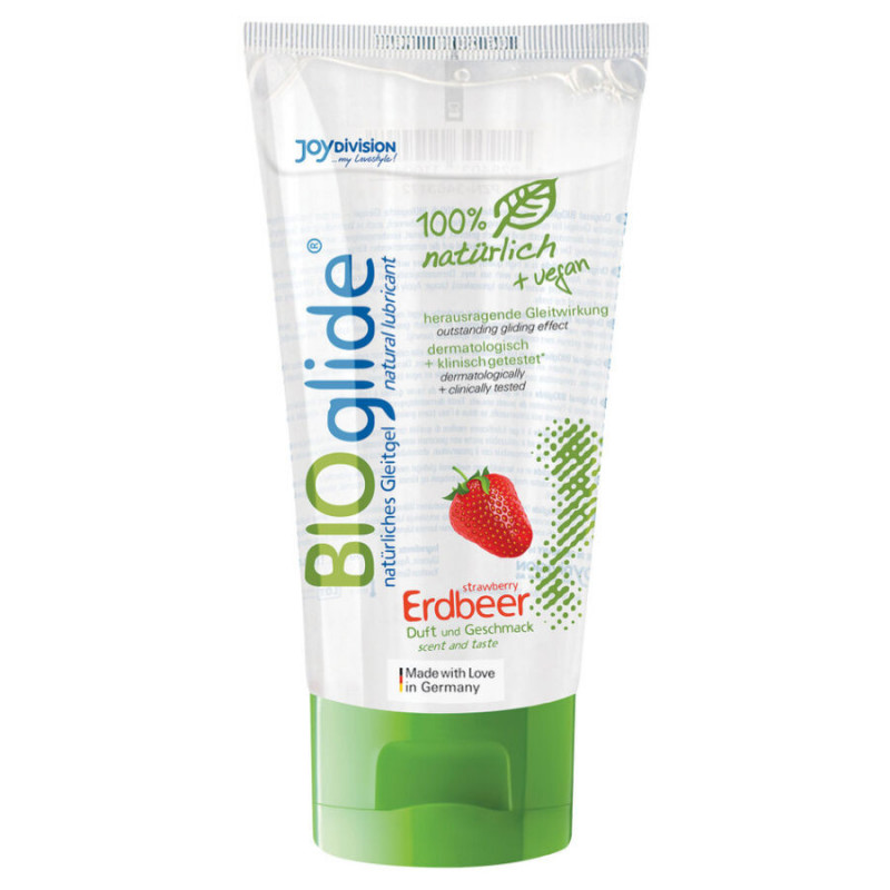 Gel comestible 80 ml bioglide à la fraiseLubrifiant Intime Comestible