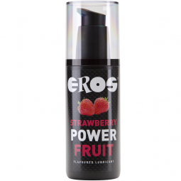 Essbares gel 125 ml eros strawberry power fruit Essbares Intimgleitmittel