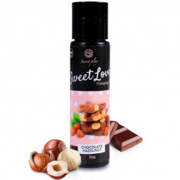 Secretplay sweet love chocolate and hazelnut edible gel 60 ccEdible Intimate Lubricant