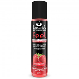 Lubricante Luxuria Feel Fresa de 60 ml a base de aguaLubricante anal