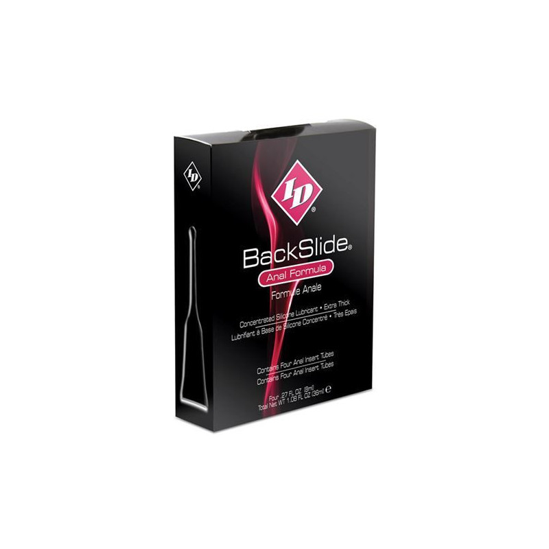 4 tubes of 8ml relaxing ID Backslide gel for the anus
Anal Relaxing Lubricant