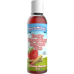Huile de massage chauffante 150ml huile professionnelle fraise rhubarbeHuiles Effet Chaleur