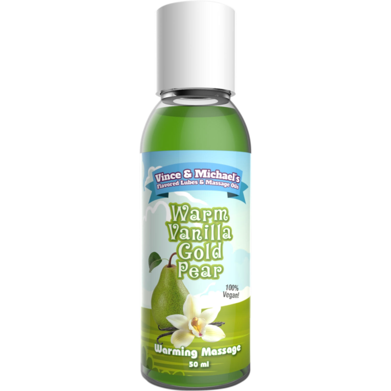 Heated massage oil 50ml hot vanilla pear oil
Heat Effect Massage oil