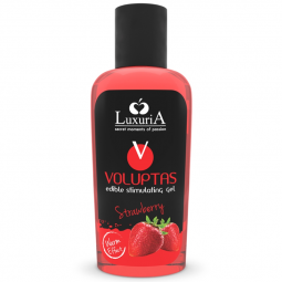 Gel de masaje Comestible Luxuria Voluptas Fraise de 100 mlAceites y cremas de Masaje