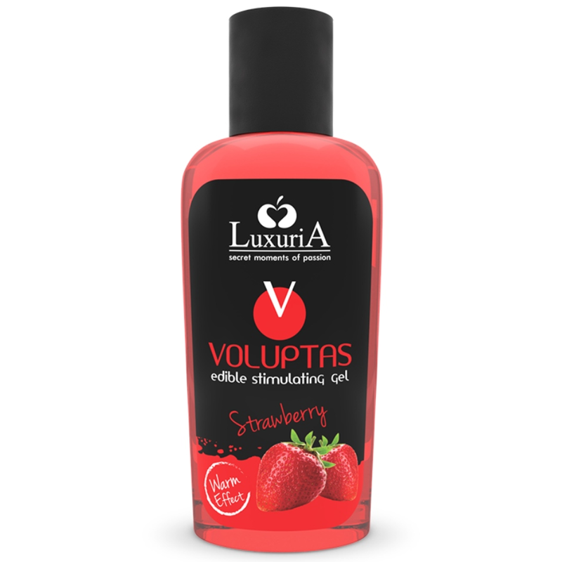 Gel de masaje Comestible Luxuria Voluptas Fraise de 100 mlAceites y cremas de Masaje