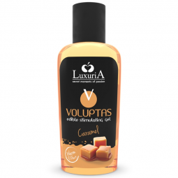 Edible massage oil Luxuria Voluptas Caramel of 100 ml