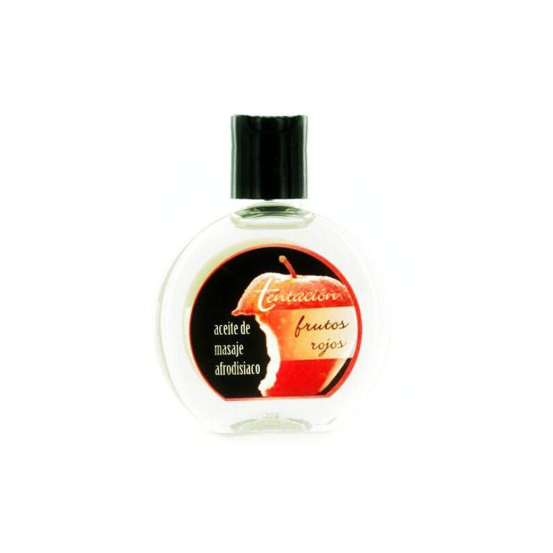 Lubrifiant aphrodisiaque Tentation huile de massage frutos rouges 100 ml 