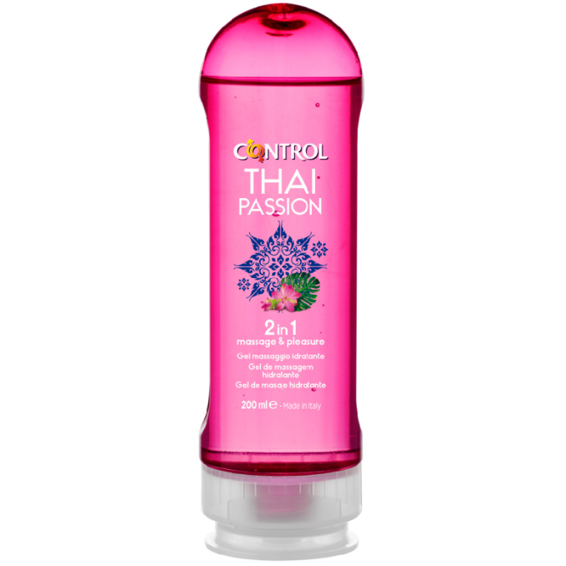 Gel de masaje Control Thai Passion disponible en 200 ml
 