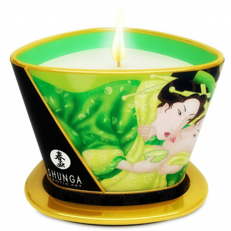 Bougies de massage thé vert exotique mini caresseBougies de Massage