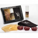 Lubricant booster set for sensual oral exaltation