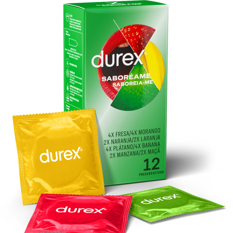 12 unités de Durex saboreamePréservatifsDUREX CONDOMS