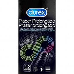 Durex Long lasting delay condoms packaged in 12 units 