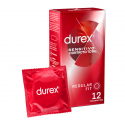 Préservatifs Durex Sensitive Contact conditionnés en 12 unités 