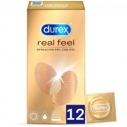 Condones Durex Reel Feel empaquetados en 12 unidades 