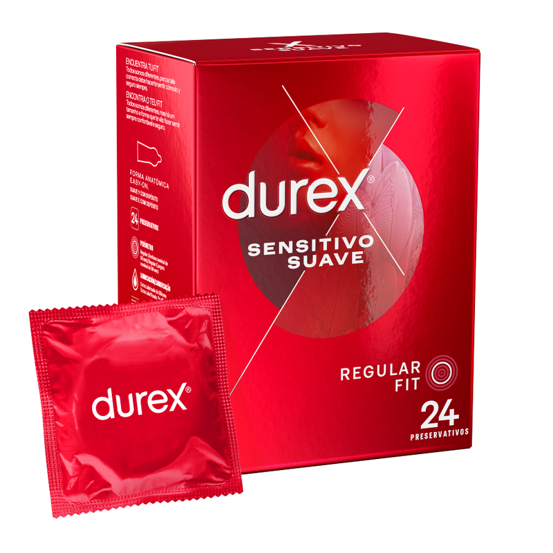 24 unités de Durex doux et sensiblePréservatifsDUREX CONDOMS