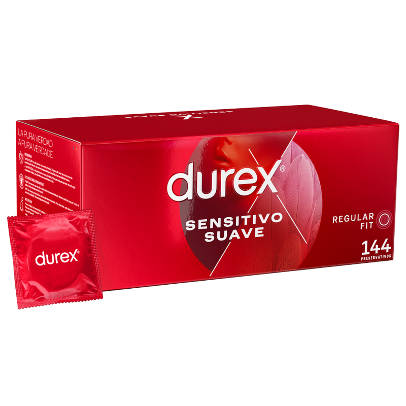 Preservativo 144 unidades durex soft y sensitive
 
