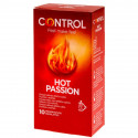 Control Hot Passion heat effect condoms packaged in 10 units 