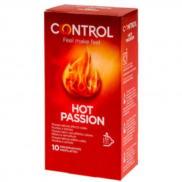Control Hot Passion Kondome mit Wärmeeffekt, verpackt in 10 Einheiten 