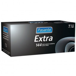 Pasante Extra Thick extra-thick condoms packaged in 144 units 