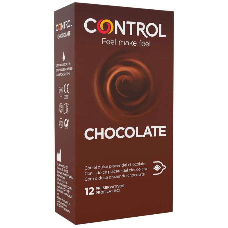 Preservativos Control Chocolate, Caja de 12 - Plaisir GourmandCondones