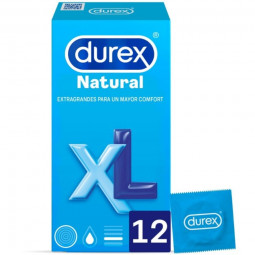 Condones Durex Natural empaquetados en 12 unidades 