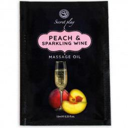 Massage oil sachet Secretplay Peach and Champagne 10 ml