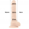 Cock miller silicone densité cocksil articulable 19,5 cm Couleur:Nude Largeur:135 mm Longueur:275 mm Profondeur:80 mm Rayon:UNIS