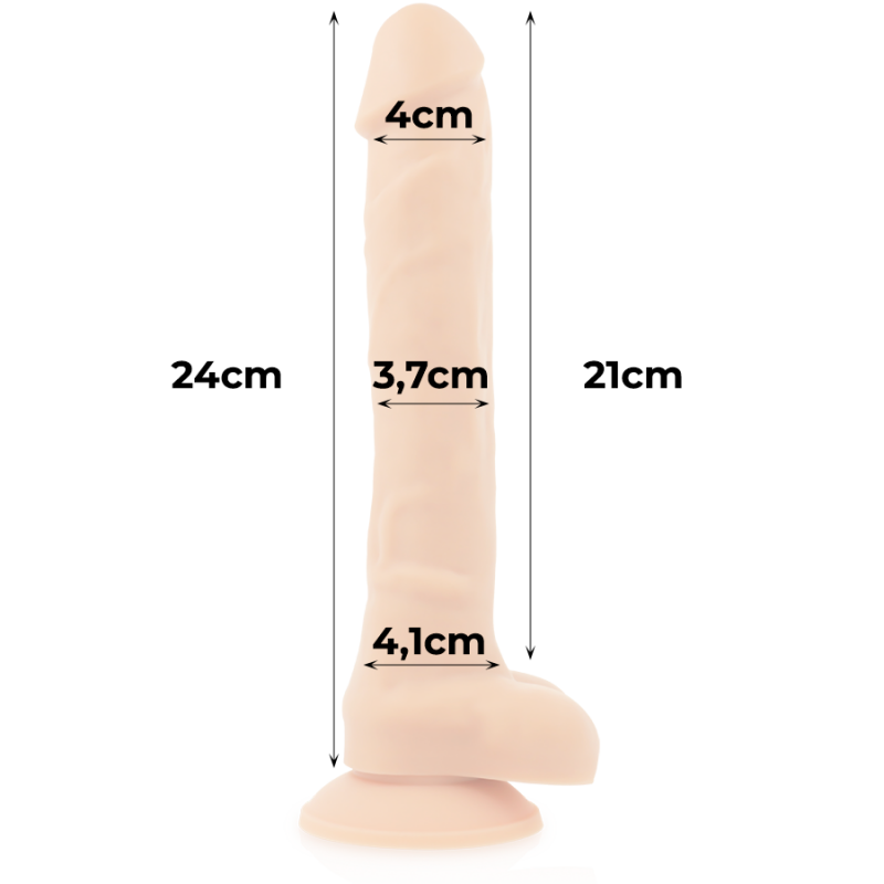 Cock miller silicone densité cocksil articulable 24 cm Couleur:Nude Largeur:160 mm Longueur:320 mm Profondeur:80 mm Rayon:UNISEX