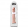 Gode ​​King Cock réaliste 33 cm Couleur:Nude Largeur:330 mm Longueur:70 mm Profondeur:218 mm Rayon:UNISEXE
