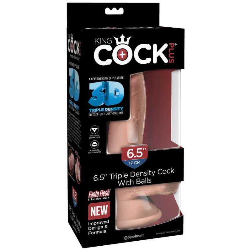 Gode réaliste 14 cm kingcock triple density cockGode Réaliste et GodemichetKING COCK PLUS