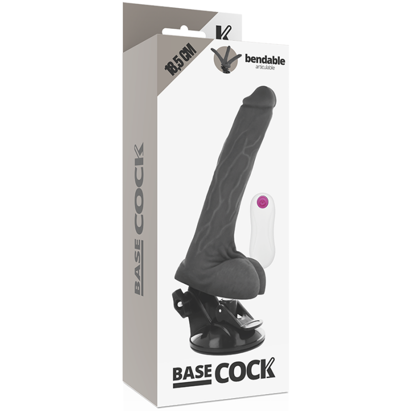 Télécommande flexible réaliste Basecock, longueur 18,5 cm, noire Couleur:Noir Largeur:116 mm Longueur:264 mm Profondeur:80 mm Ra
