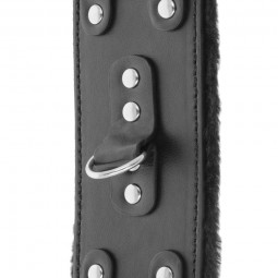Bdsm handcuffs in black fur fetish Erotique BDSM Handcuffs