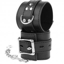 Bdsm handcuffs in black leather classqueErotique BDSM Handcuffs