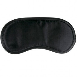 Maschera bdsm nera con fascia imbottita  