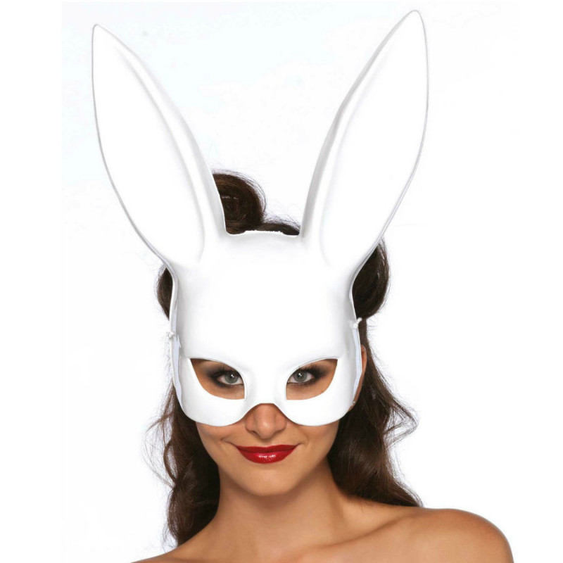 Mascara bdsm conejo blanco 
 