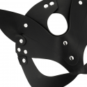 Bdsm mask cat ears in vegan leather
 