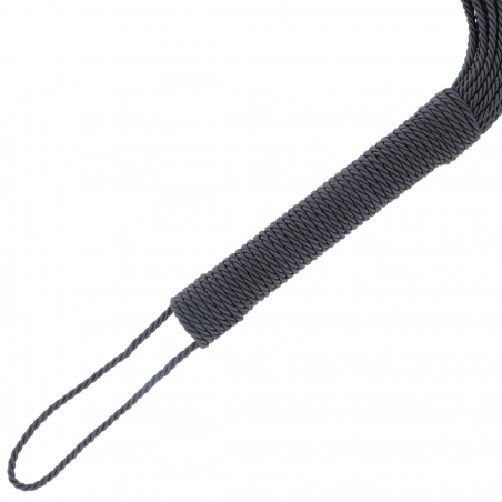 Black bondage whip 50 centimeters 