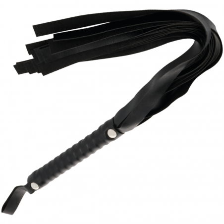 Black bondage whip 51 cm  
