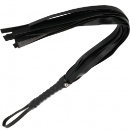 Black bondage whip 45cm 