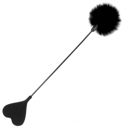 Plumeros bdsm negro rebaño de plumas 50cm 