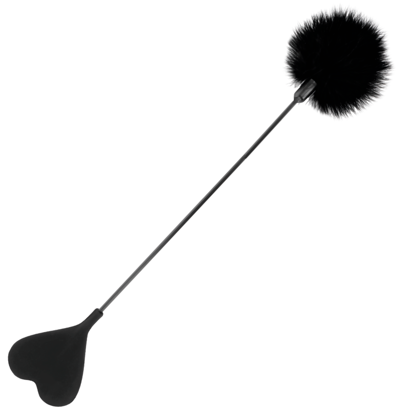Plumeau bdsm troupeau de plumes noires 50cm 
