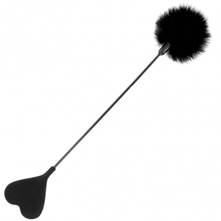 Plumeau bdsm troupeau de plumes noires 50cm 