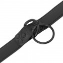 Black bondage collar complete with leash 
BDSM Collars