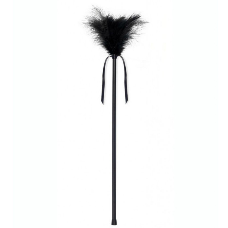 Accessory bdsm black feathers s 40cm
 