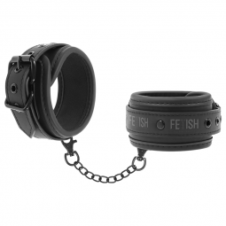 Accessory bdsm handcuffs submission in vegan leather