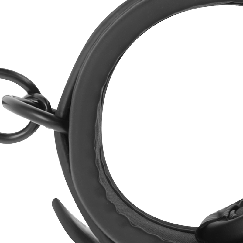Accessory bdsm handcuffs submission in vegan leather
 