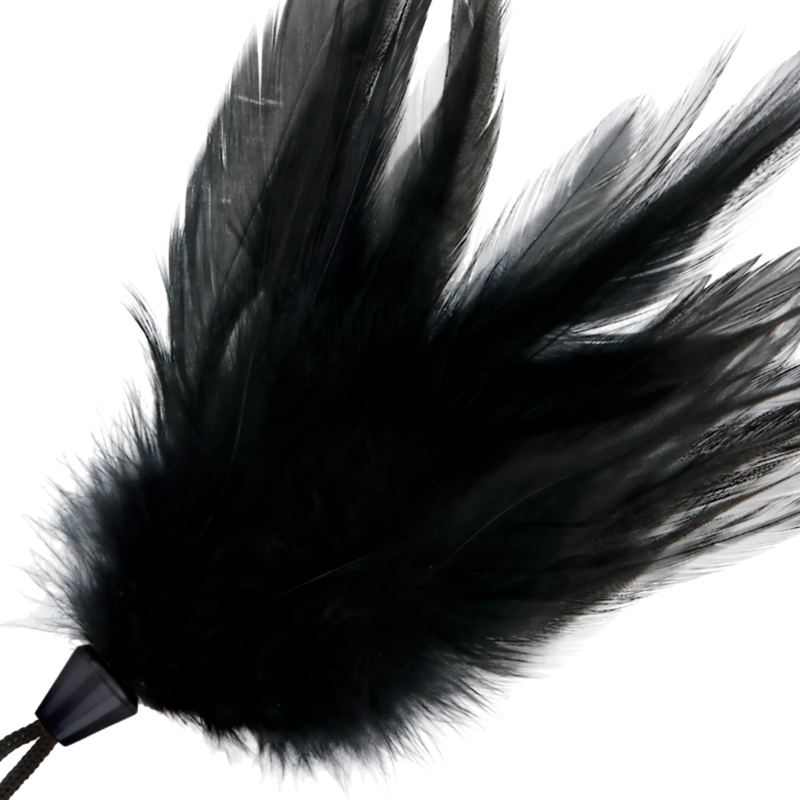 Accesorio bdsm pluma estimulante 17 cm negra
 