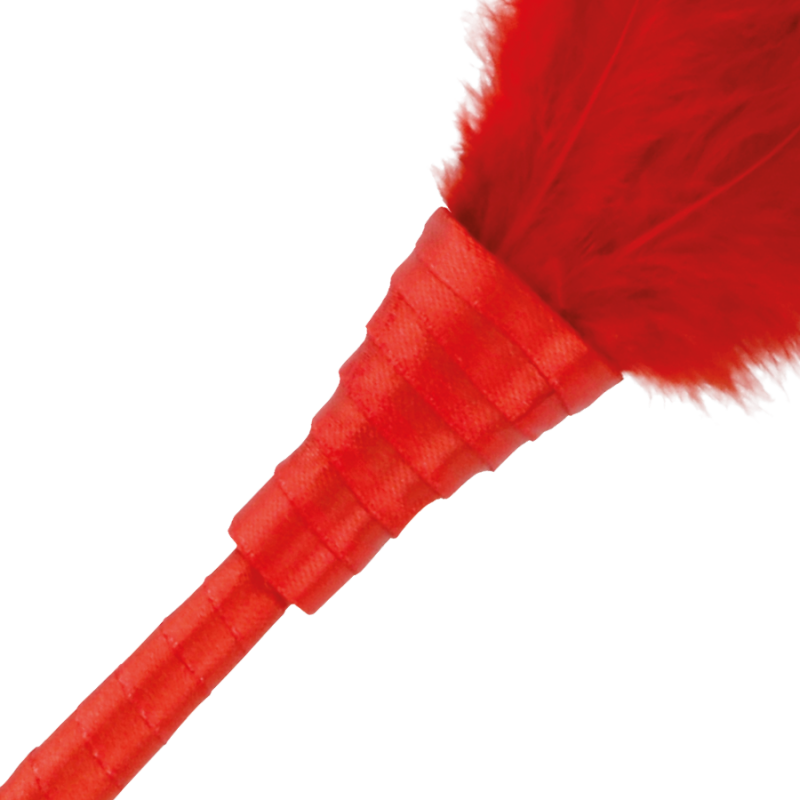 Accessory bdsm stimulating feather dark red 24cm
 